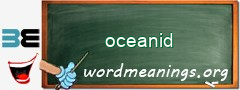 WordMeaning blackboard for oceanid